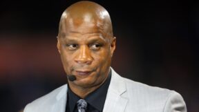 Darryl Strawberry on a TV set