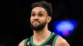 Derrick White in his Celtics uniform