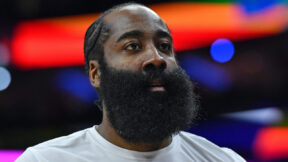 James Harden before a game