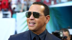 Alex Rodriguez with sunglasses on