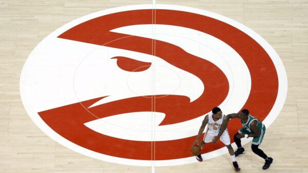 Atlanta Hawks court logo