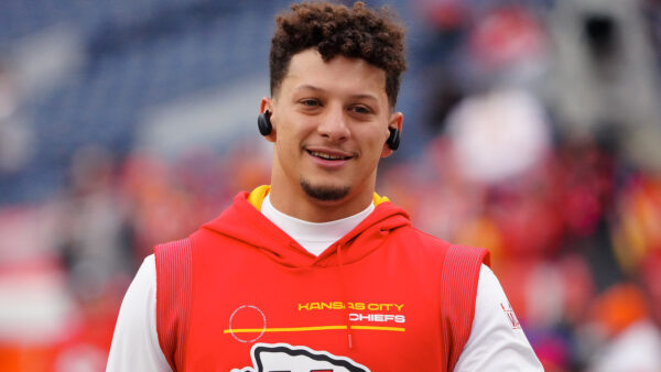 Patrick Mahomes smiling