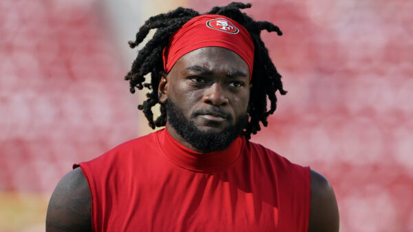 Brandon Aiyuk during warmups