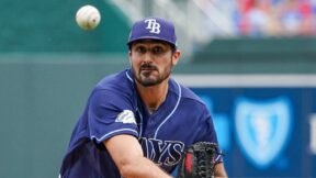 Zach Eflin throwing a pitch