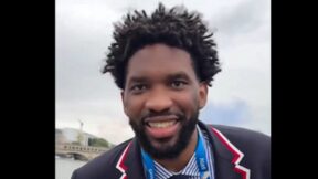 Joel Embiid smiling