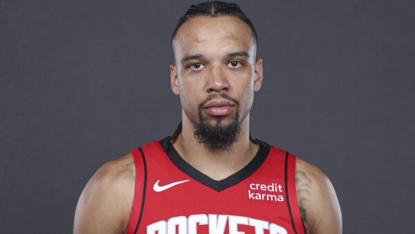 Dillon Brooks in a Rockets uniform