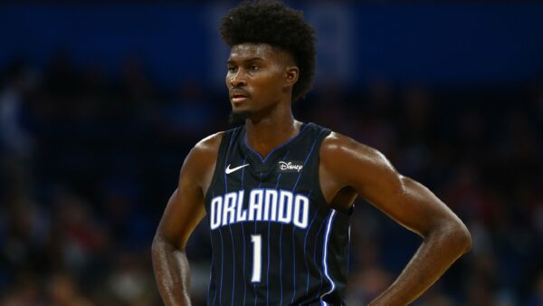 Jonathan Isaac in his Magic uniform