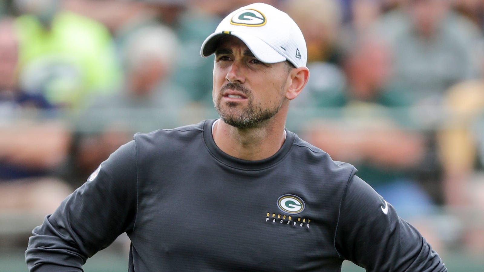 Matt LaFleur stands on the sideline