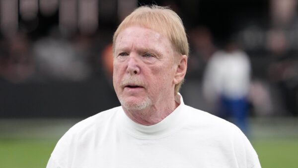 Mark Davis before a Raiders game