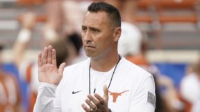 Steve Sarkisian in Texas gear