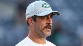 Aaron Rodgers on the sideline