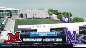 Northwestern temporary football stadium