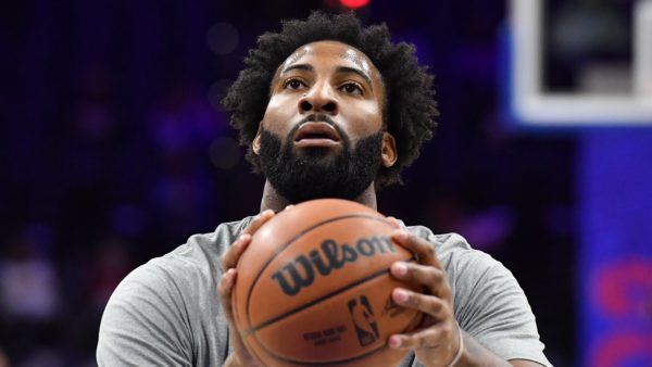 Andre Drummond shooting a basketball