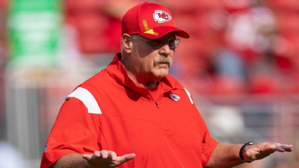 Chiefs head coach Andy Reid on the field