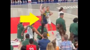 Skylar Diggins bumps Caitlin Clark