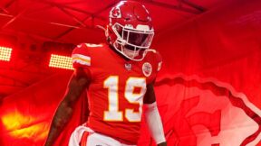 Kadarius Toney in his Chiefs uniform