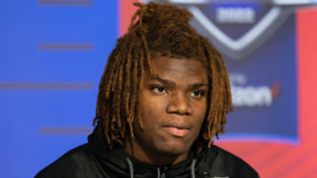 Lewis Cine at the NFL Scouting Combine