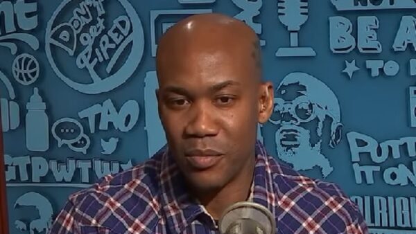 Stephon Marbury giving an interview