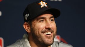 Justin Verlander smiles