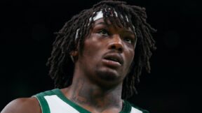 Robert Williams with a headband on