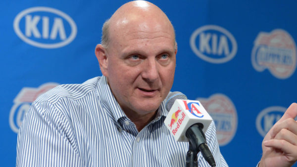 Steve Ballmer at a press conference