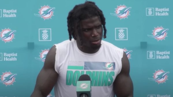 Tyreek Hill at Dolphins press conference