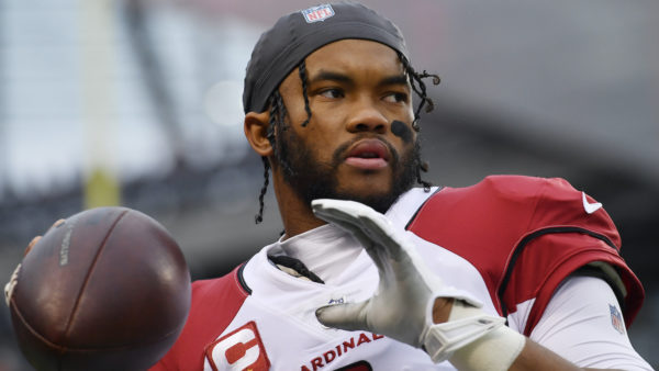 Kyler Murray gets ready to throw a pass