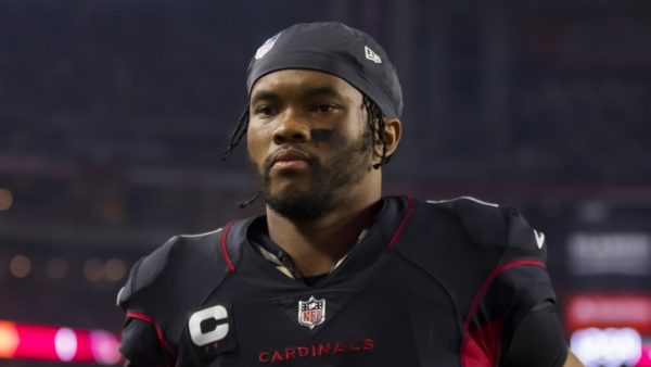 Kyler Murray in a black Cardinals uniform