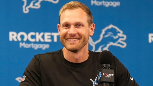 Ben Johnson at a press conference